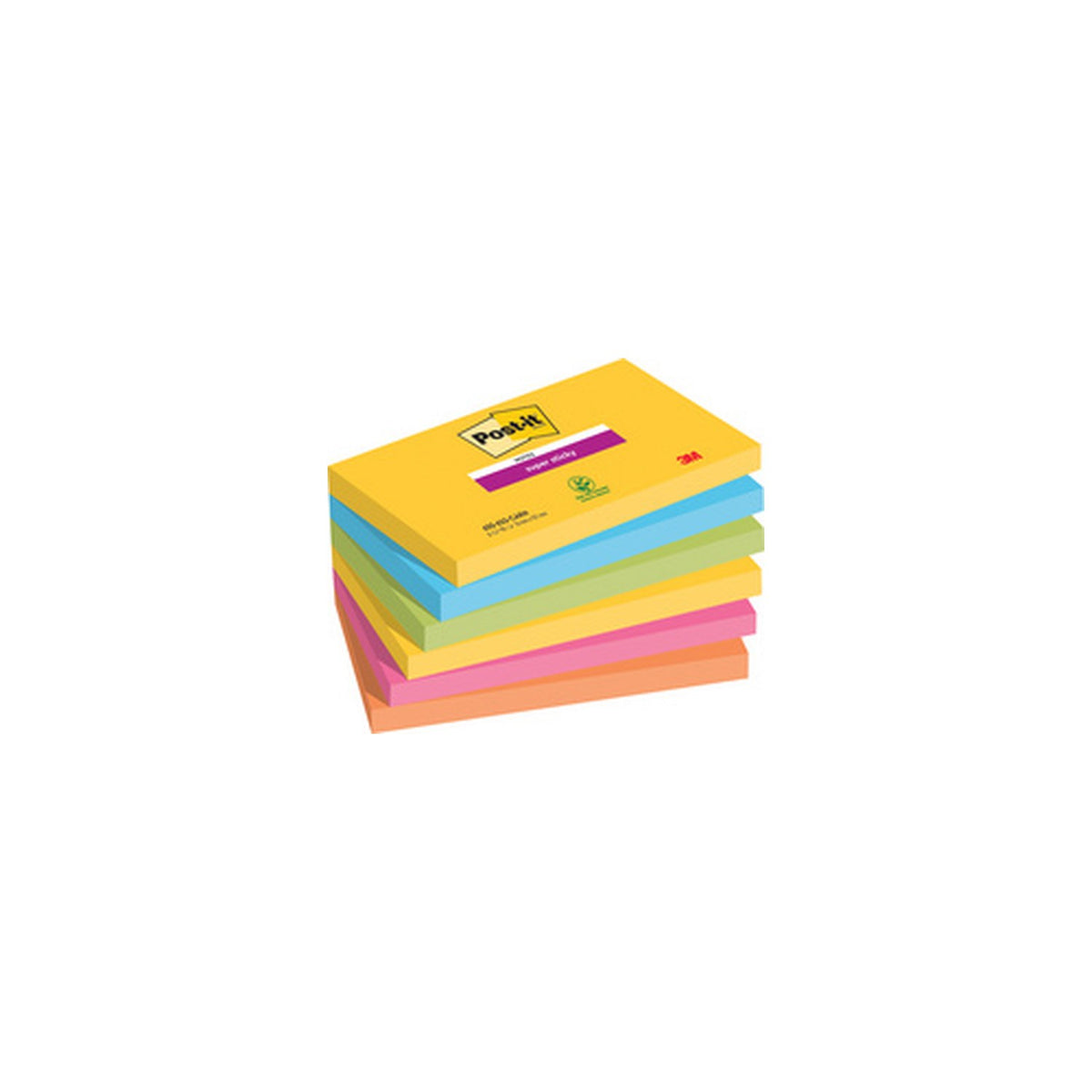 Post-it Bloc-note adhésif super sticky notes, 127 x 76 mm