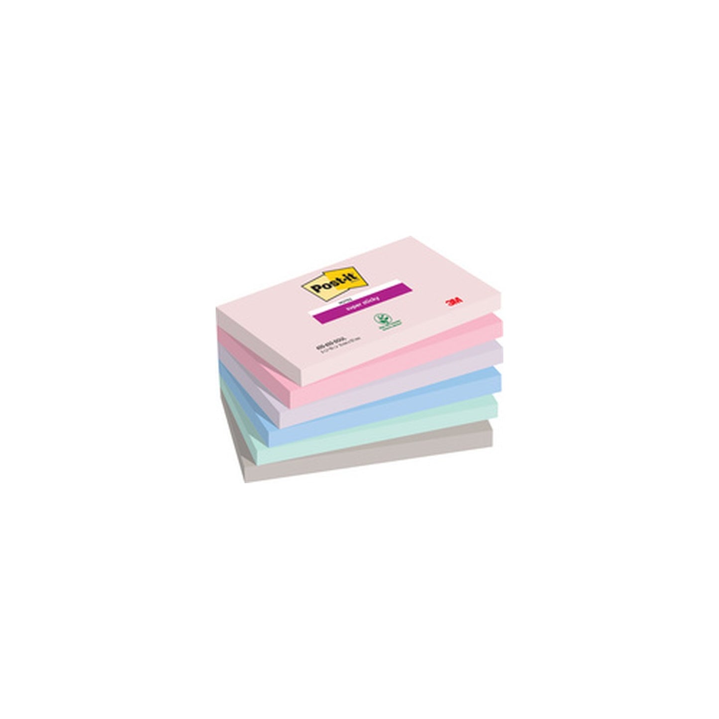 Post-it Bloc-note super sticky notes, 127 x 76 mm, Soulful