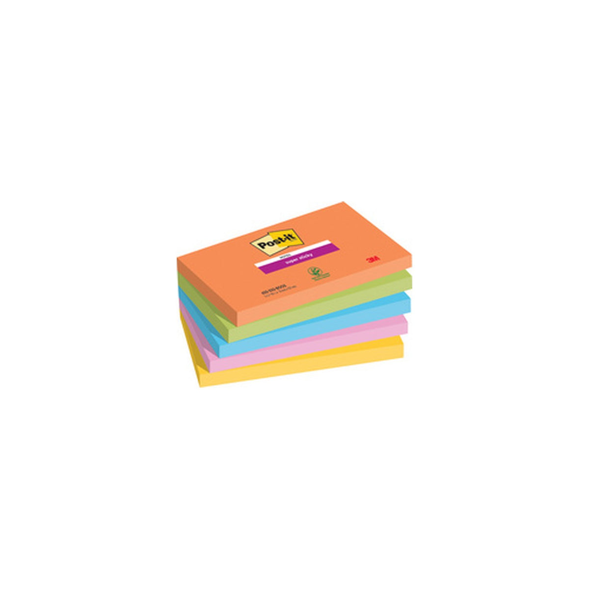 Post-it Bloc-note super sticky notes, 127 x 76 mm, Boost