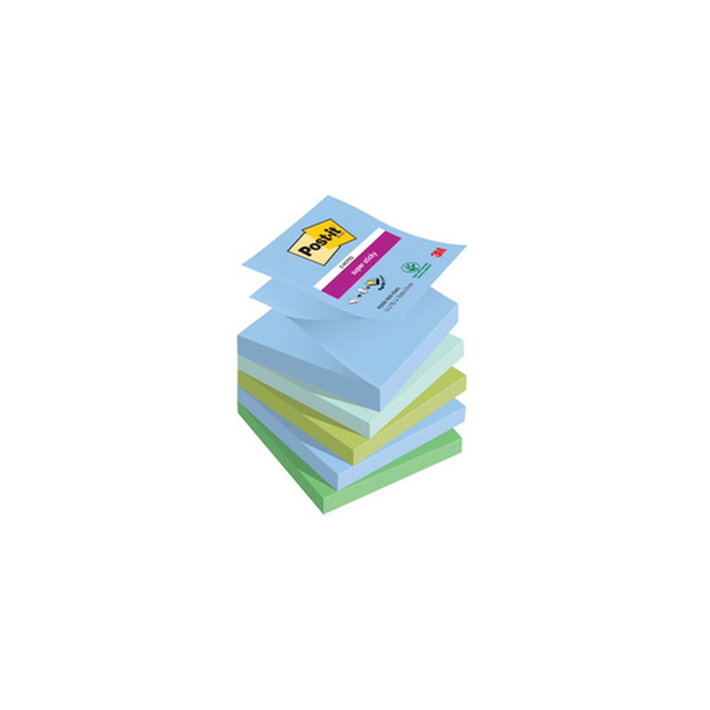 Post-it Bloc-note adhésif super sticky z-notes, 76 x 76 mm
