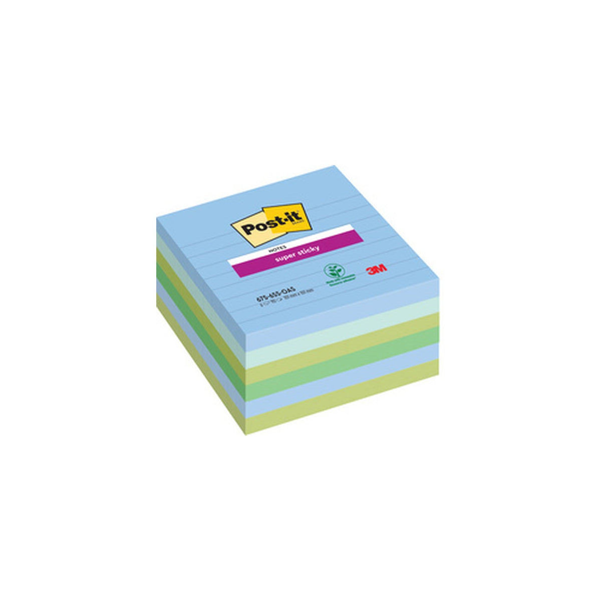 Post-it Bloc-note super sticky notes, 101 x 101 mm, ligné