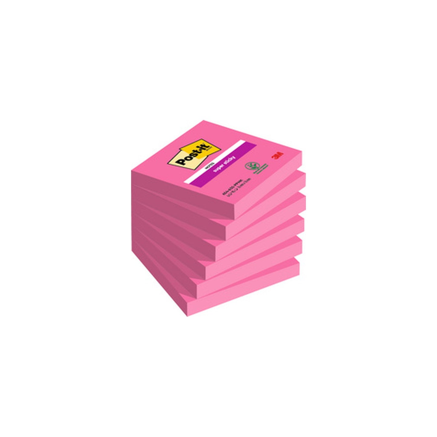 Post-it Bloc-note super sticky notes, 76 x 76 mm, rose