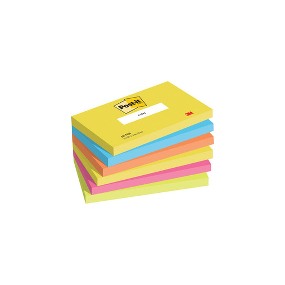 Post-it Bloc-note adhésif, 127 x 76 mm, Energetic Collection