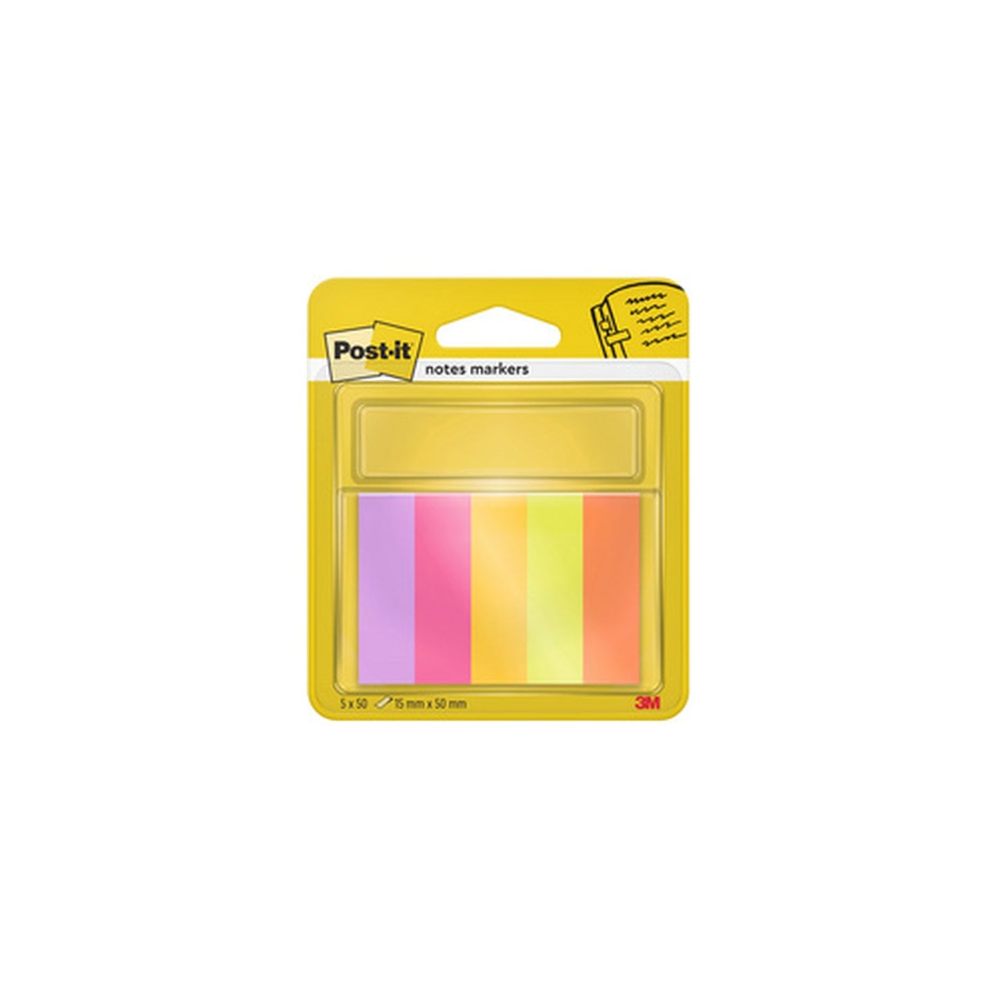 Post-it Marque-page Page Marker, papier, étroit, Energetic