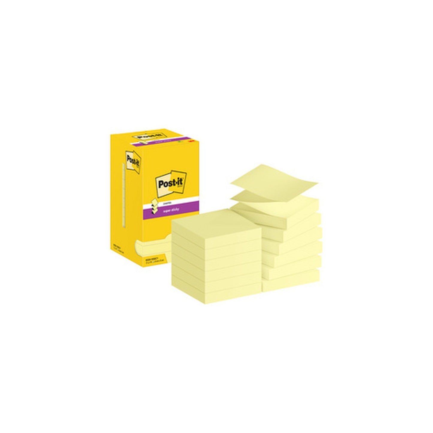 Post-it Bloc-note adhésif super sticky z-notes, 76 x 76 mm
