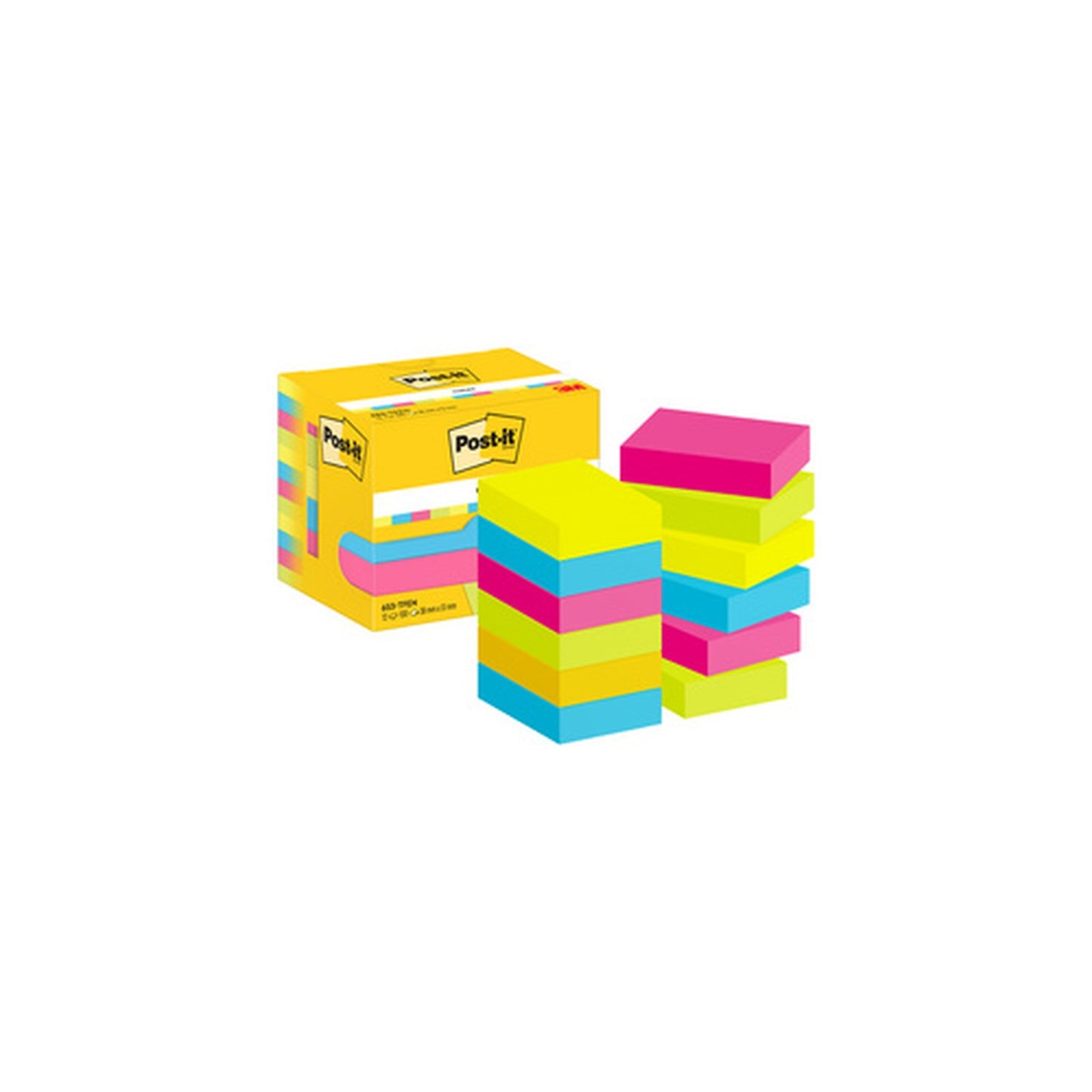 Post-it Bloc-note adhésif, 51 x 38 mm, Energetic Collection