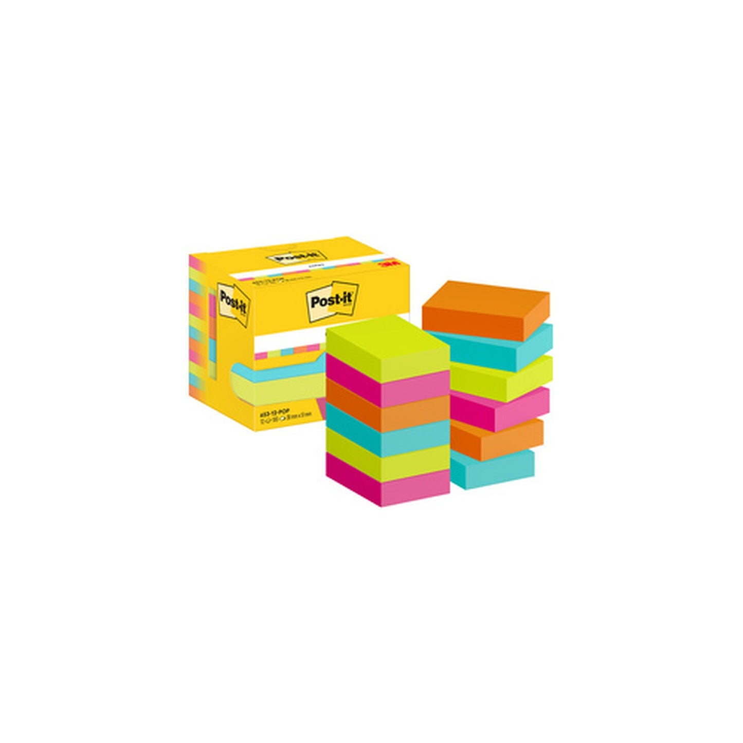 Post-it Bloc-note adhésif, 51 x 38 mm, Poptimistic