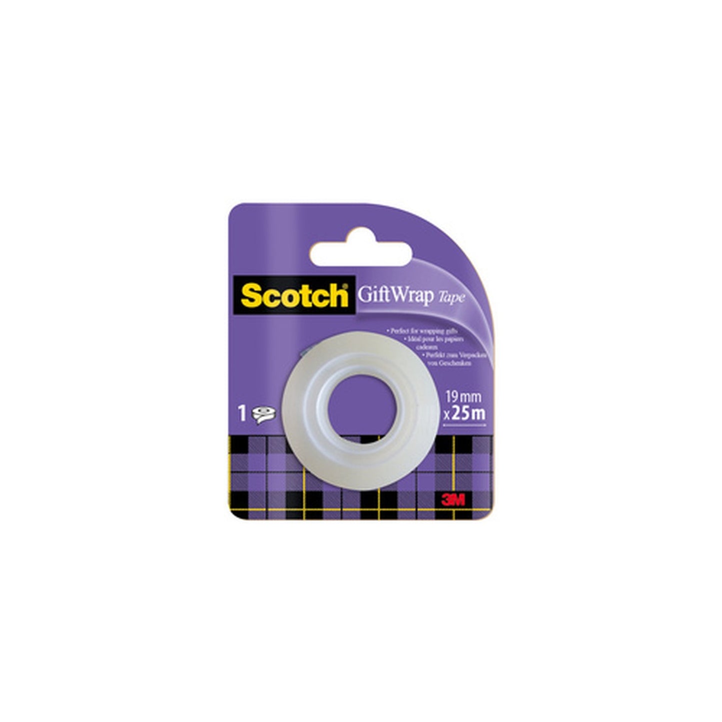 Scotch Ruban adhésif pour cadeau "GiftWrap Tape", 19mm x 25m