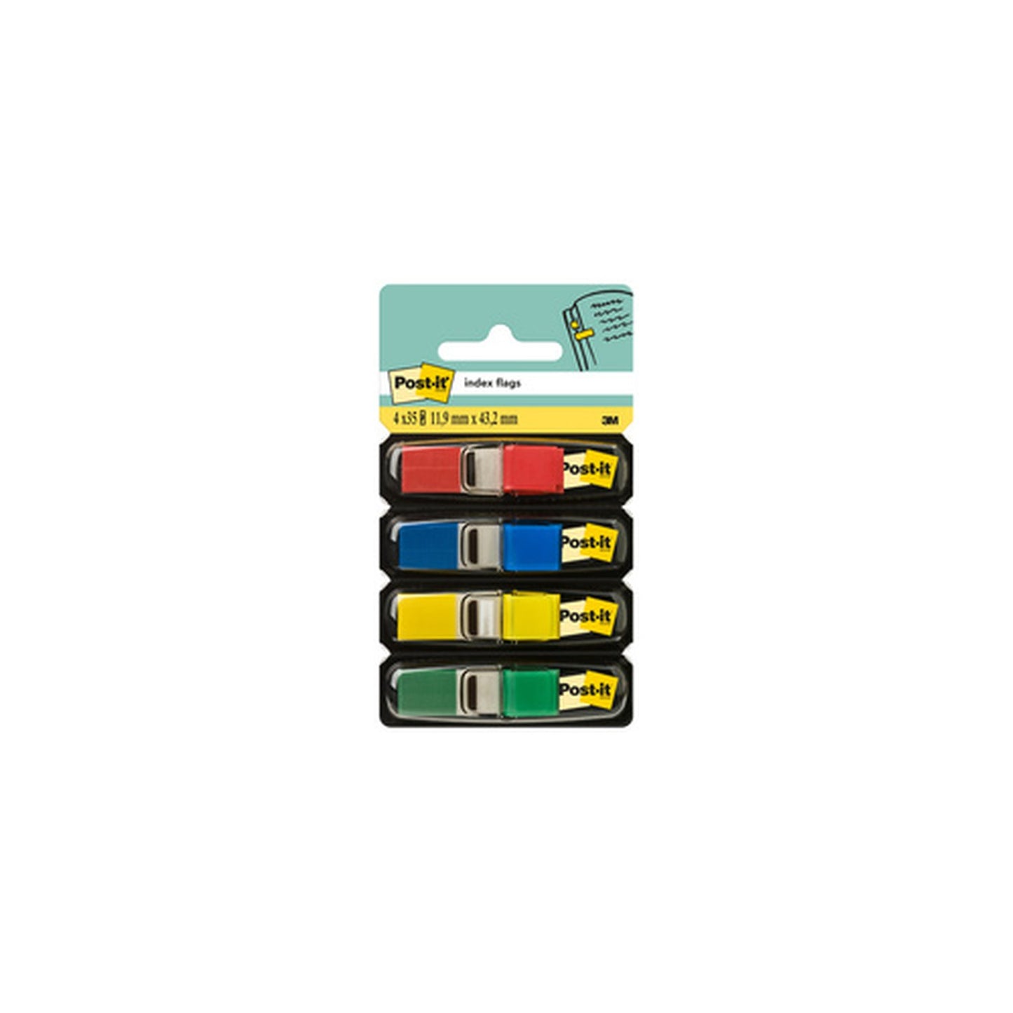 Post-it Marque-page Index mini, 11,9 x 43,2 mm, standard