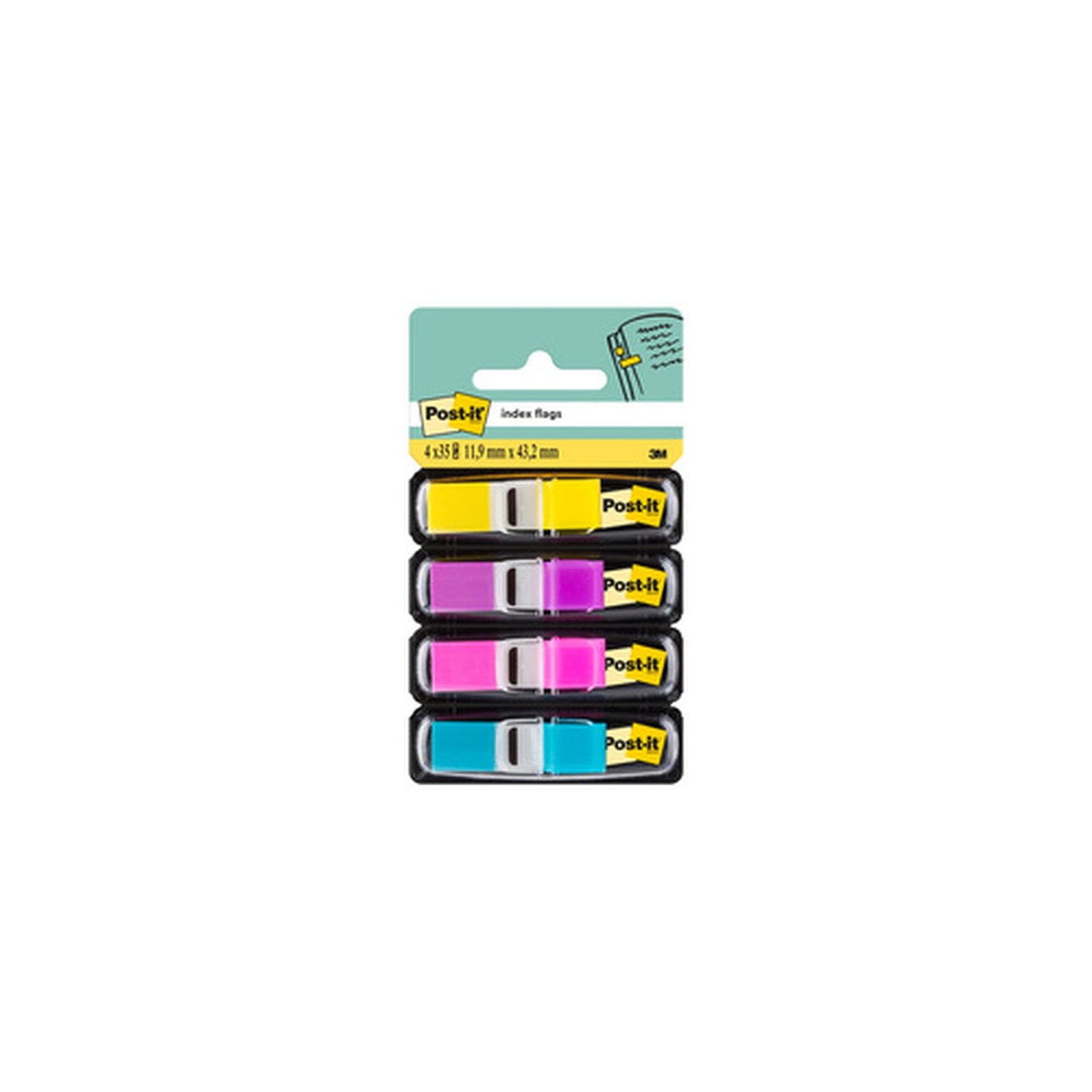 Post-it Marque-page Index mini, 11,9 x 43,2 mm, tendance