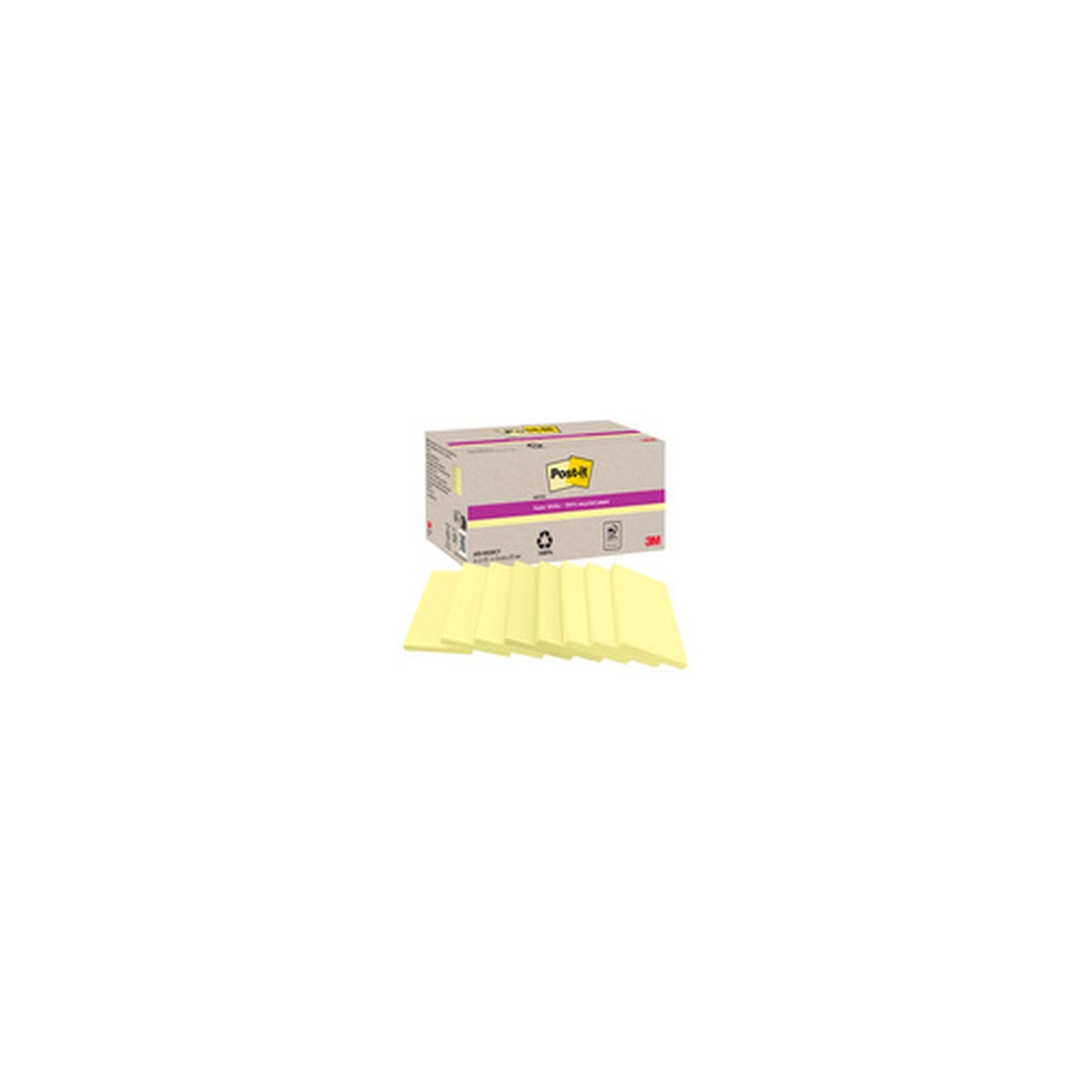 Post-it Bloc-notes super sticky Recycling Notes, jaune