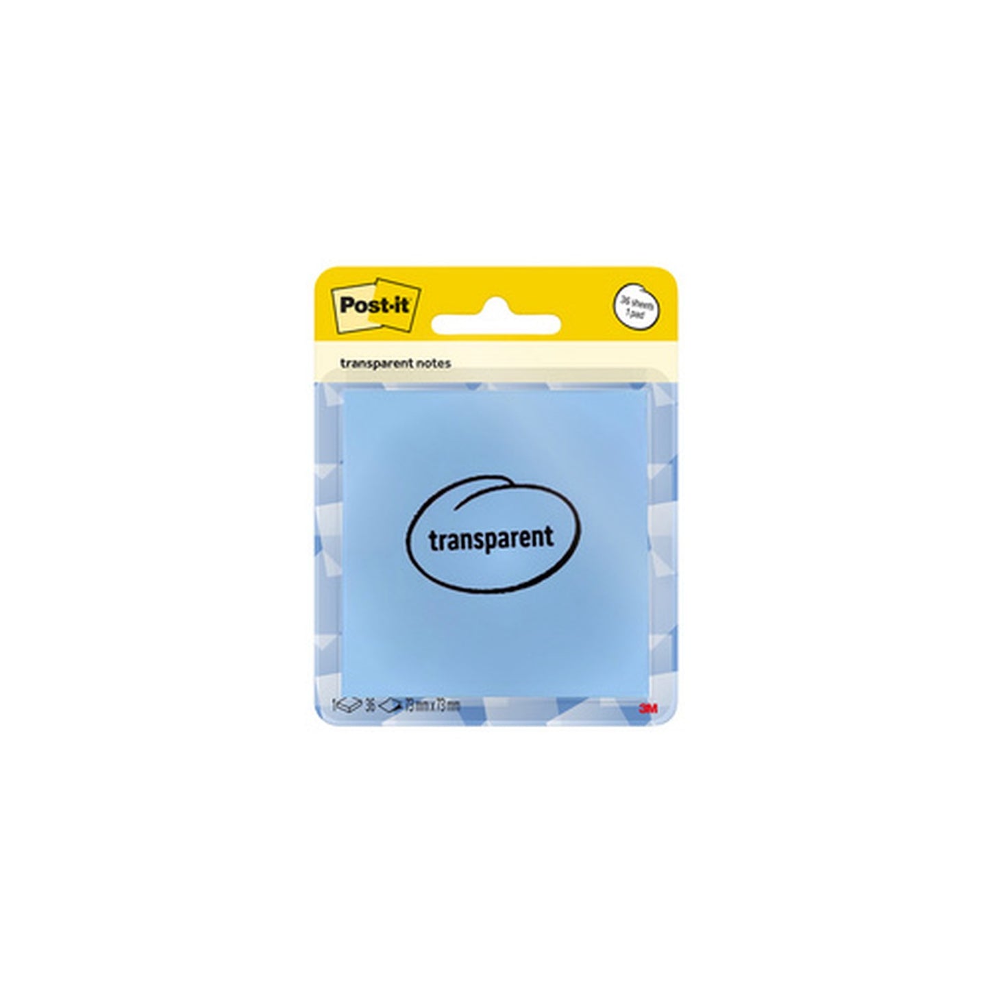 Post-it Bloc-notes transparent notes, orange pastel
