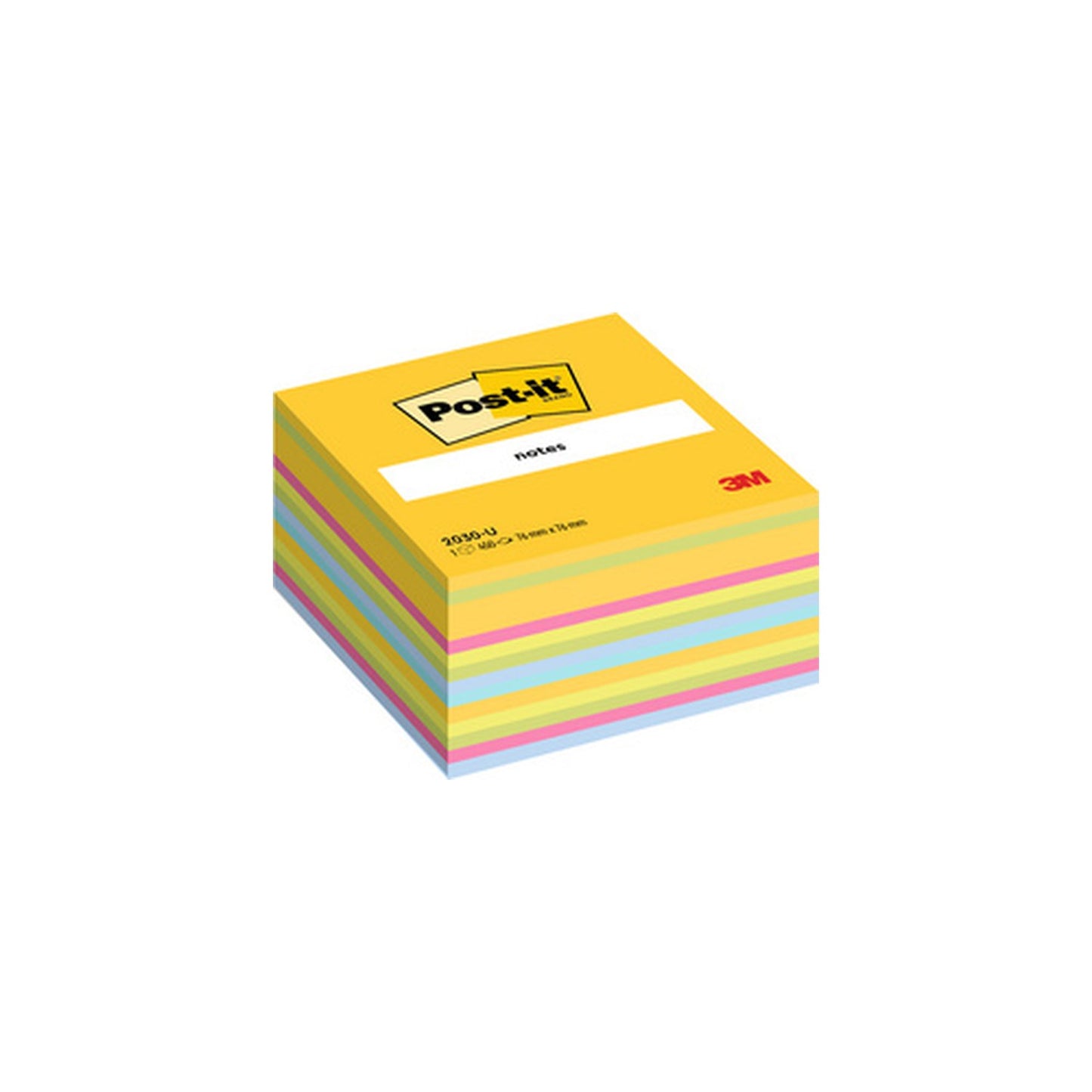 Post-it Bloc-note cube notes, 76 x 76 mm, couleurs ultra