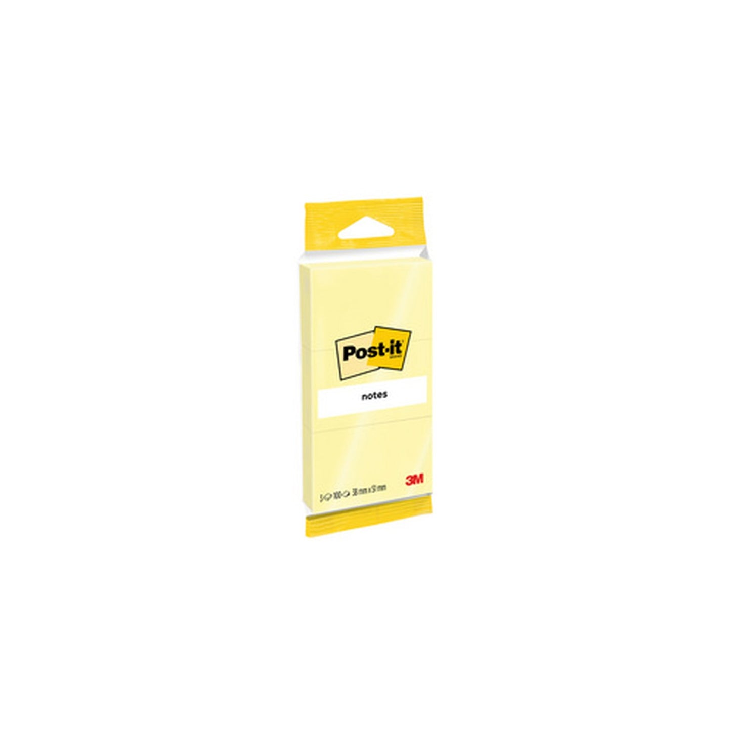 Post-it Bloc-note adhésif, 38 x 51 mm, jaune, blister