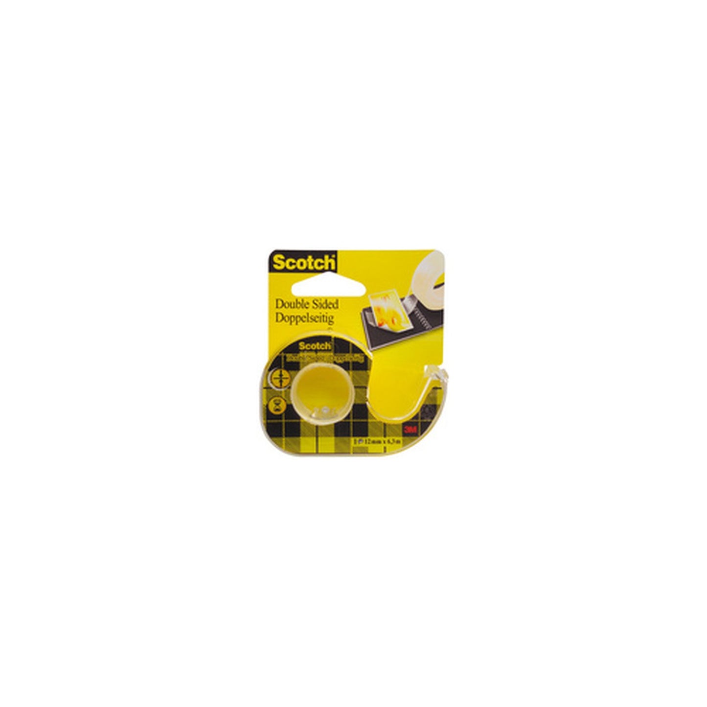 Scotch Ruban adhésif double face 665, 12 mm x 7,9 m
