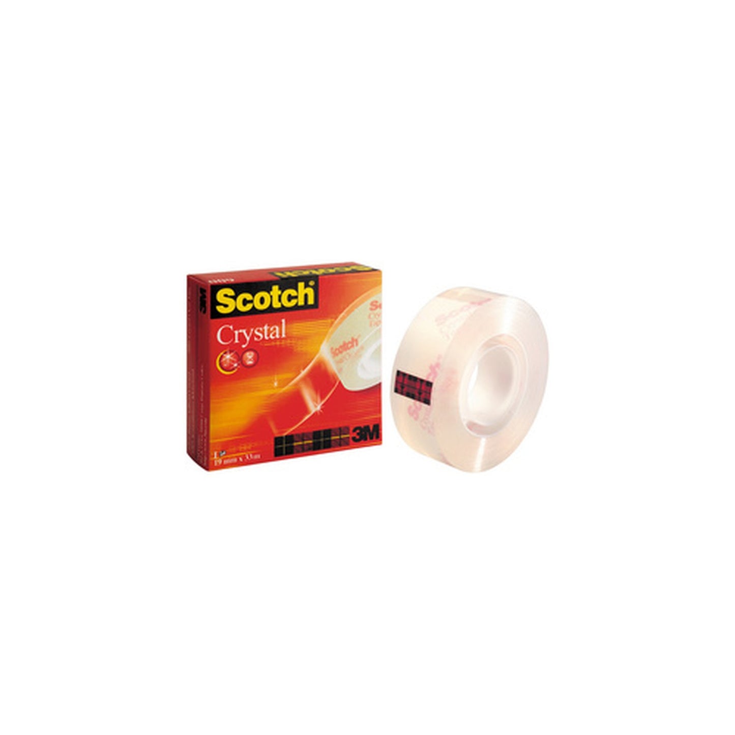 Scotch Ruban adhésif Crystal Clear 600, 19 mm x 33 m, 12+2