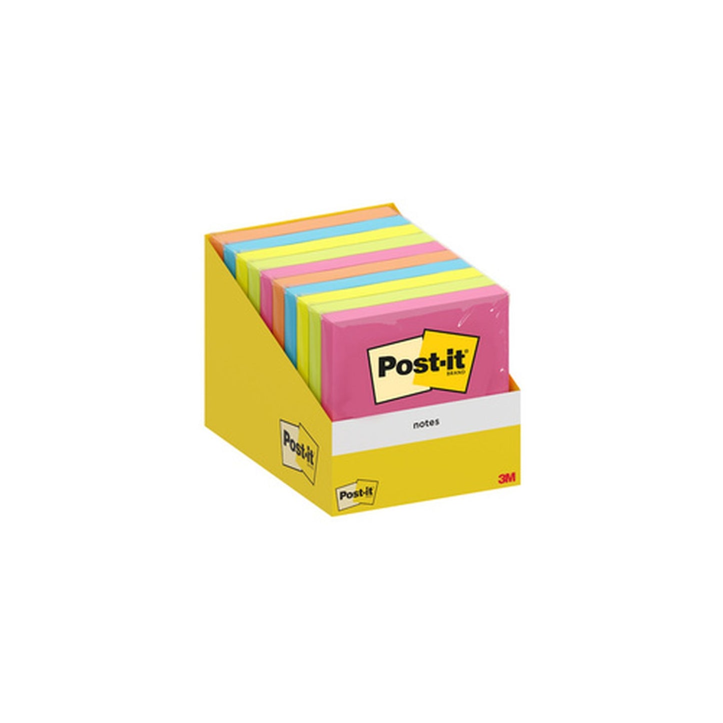 Post-it Bloc-note adhésif notes, 76 x 76 mm, assorti x10