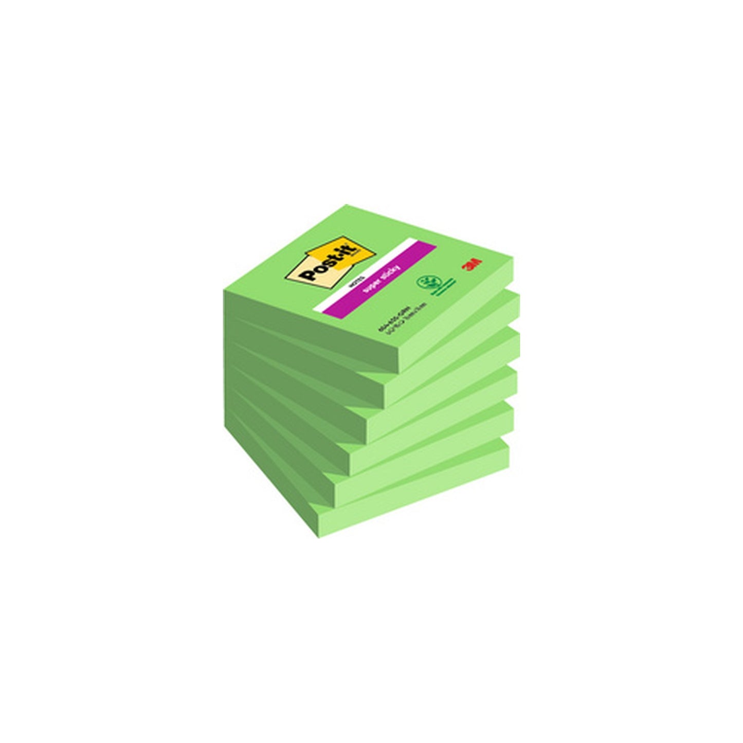 Post-it Bloc-note super sticky notes, 76 x 76 mm, vert