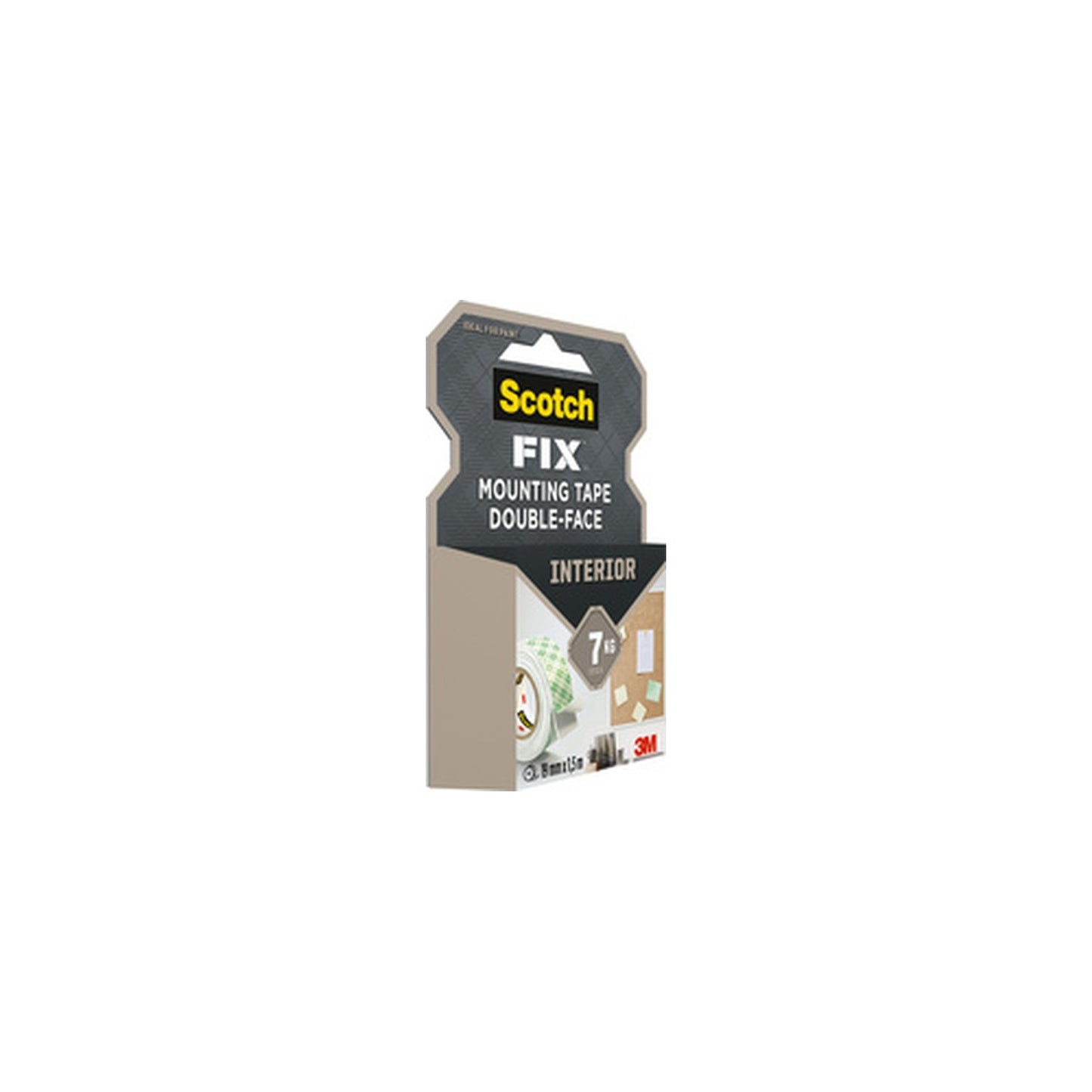 3M Scotch Ruban adhésif de montage double face, 19 mm x 5m