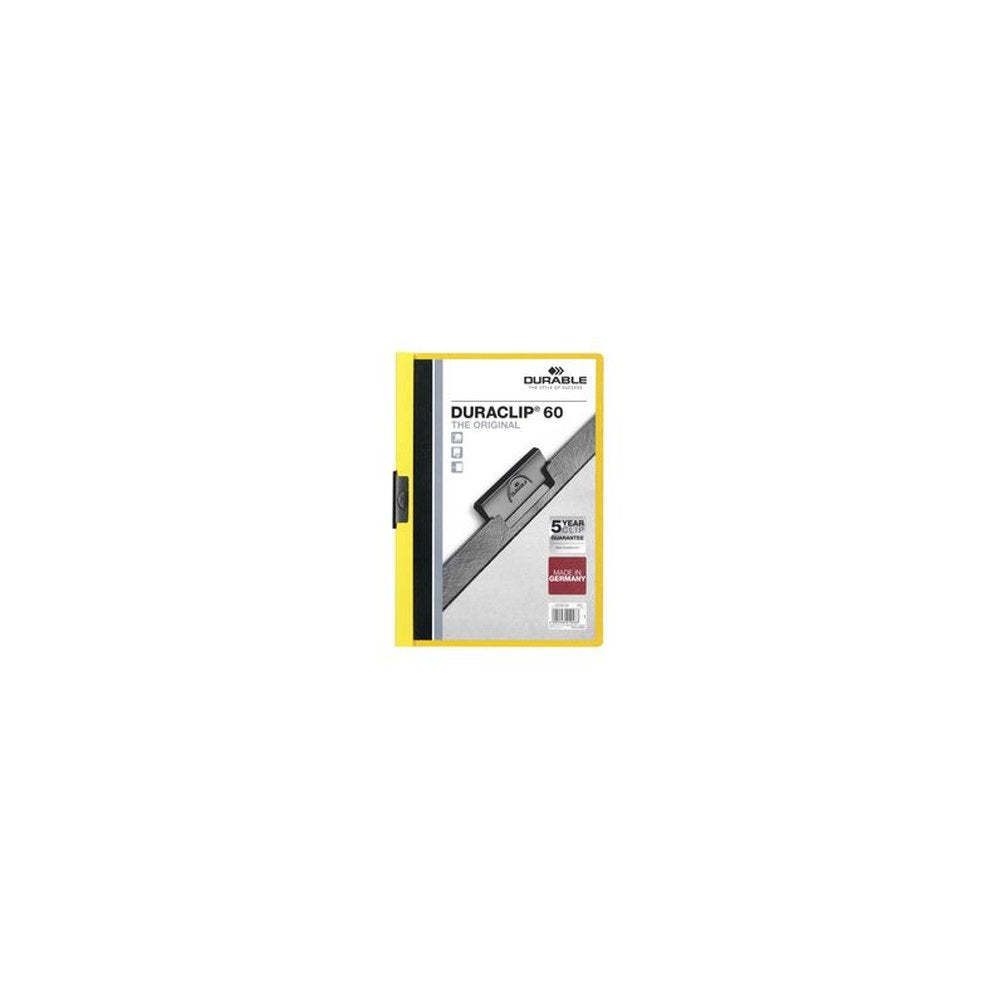 DURABLE Chemise à clip DURACLIP ORIGINAL 60, A4, jaune x25