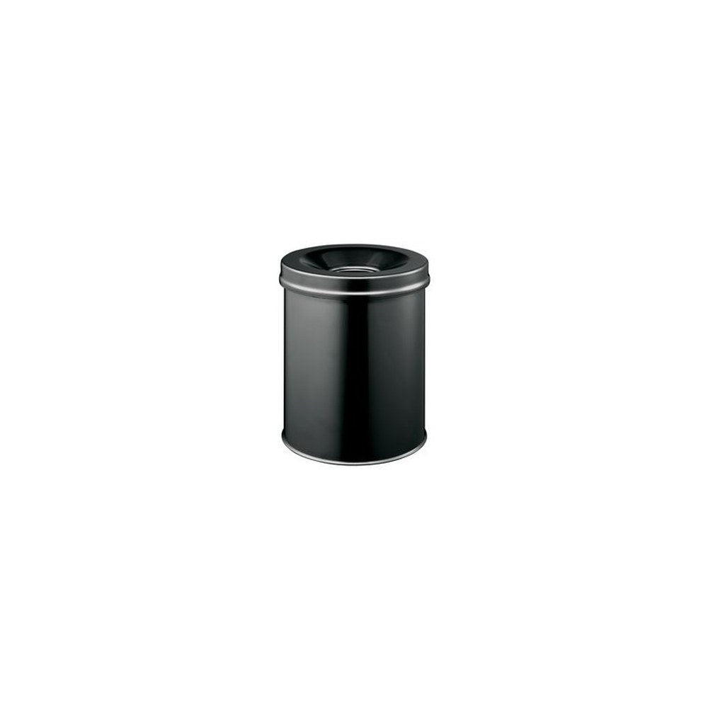 DURABLE Corbeille à papier SAFE, ronde, 15 litres, noir