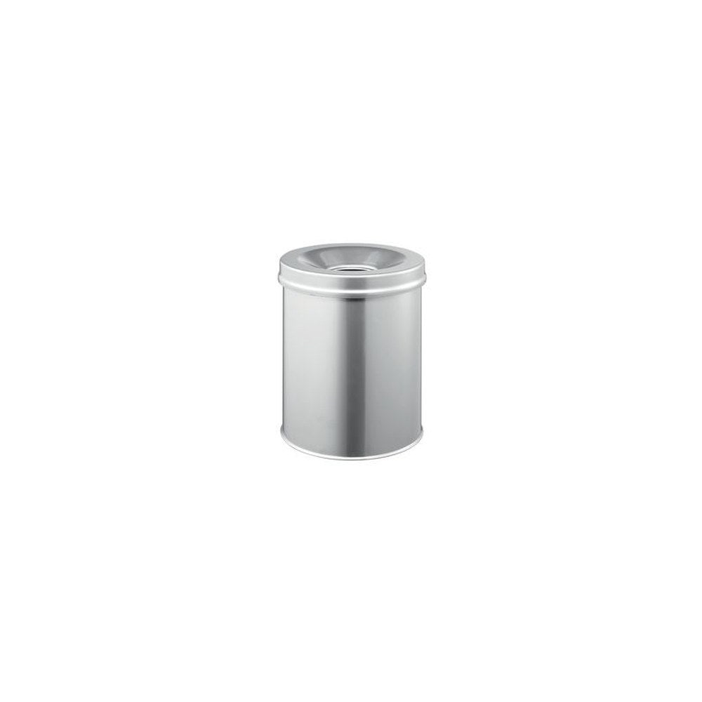 DURABLE Corbeille à papier SAFE, rond, 15 litres, argent