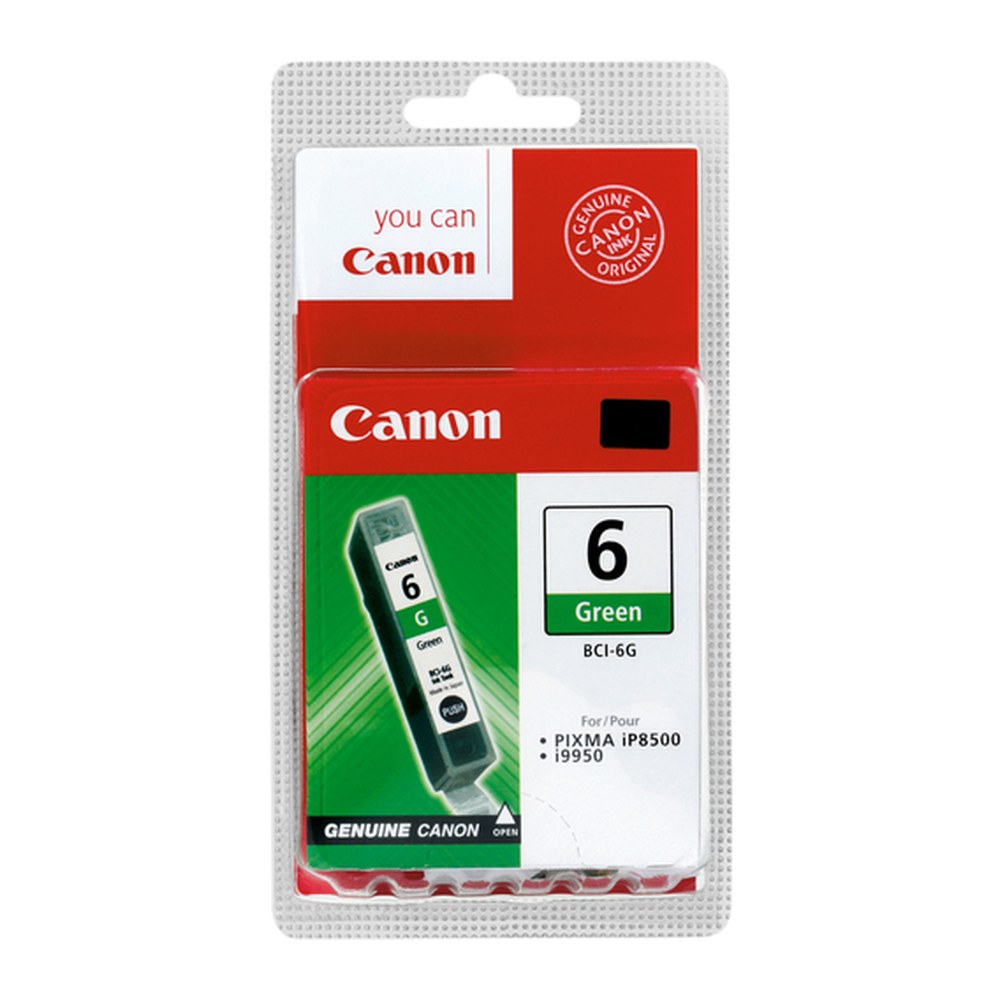 Cartouche d'origine Canon 9473A002 / BCI-6 G - verte