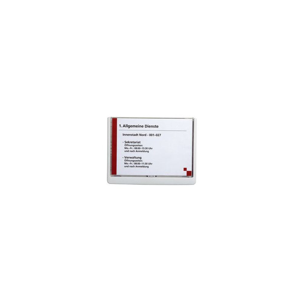 DURABLE Plaque de porte CLICK SIGN, format A5, bleu foncé