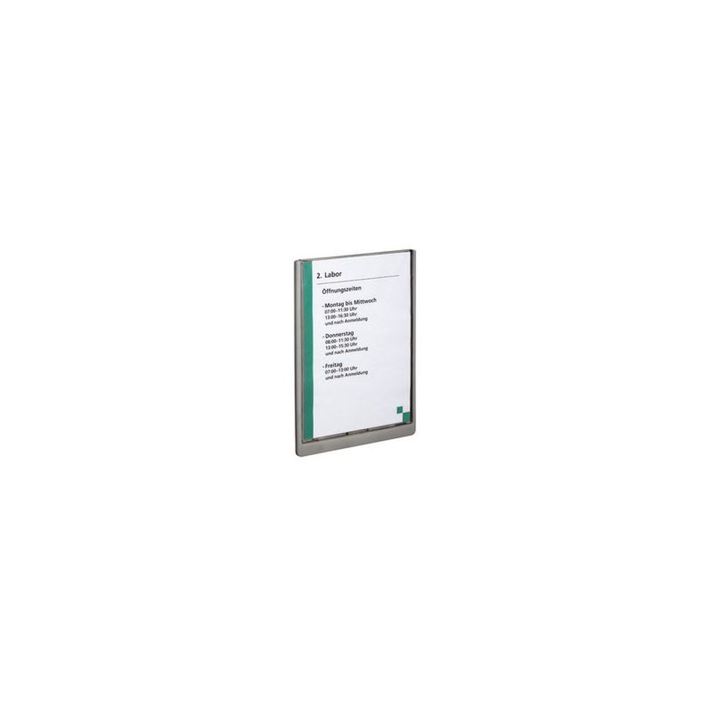 DURABLE Plaque de porte CLICK SIGN, A4, graphite