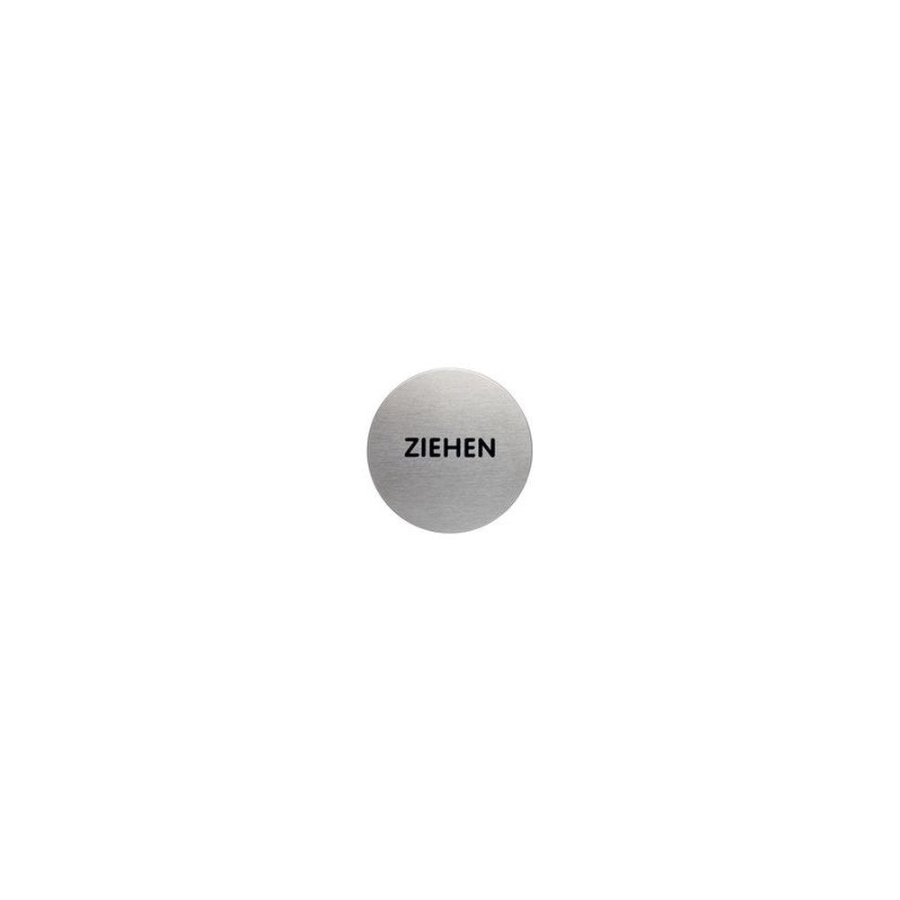 DURABLE Piktogramm "Ziehen", Durchmesser: 65 mm, silber