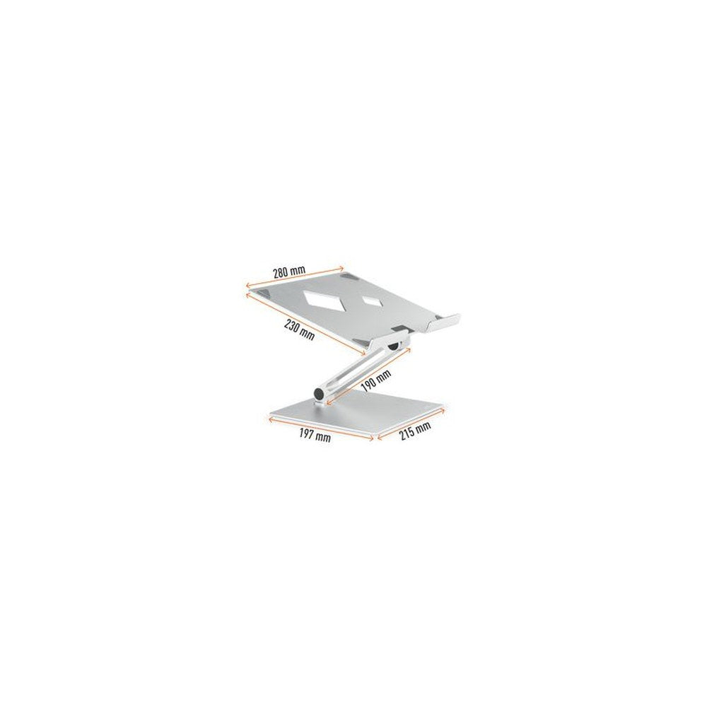 DURABLE Support pour ordinateur portable RISE, argent