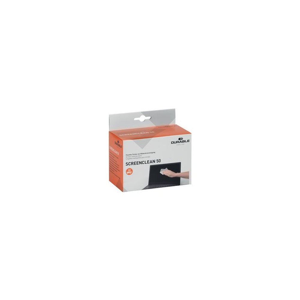 DURABLE Lingettes nettoyantes pour écran SCREENCLEAN 50