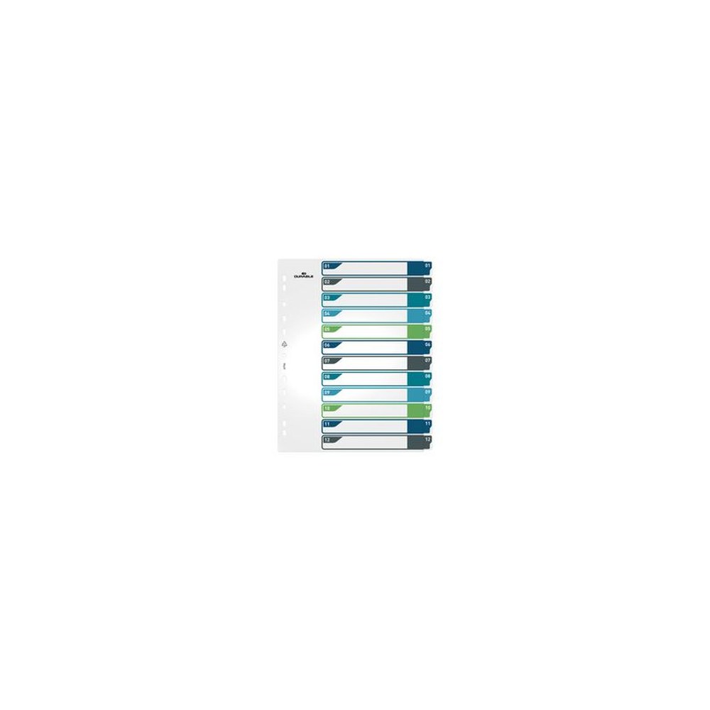 DURABLE Intercalaire en plastique, numérique, A4+