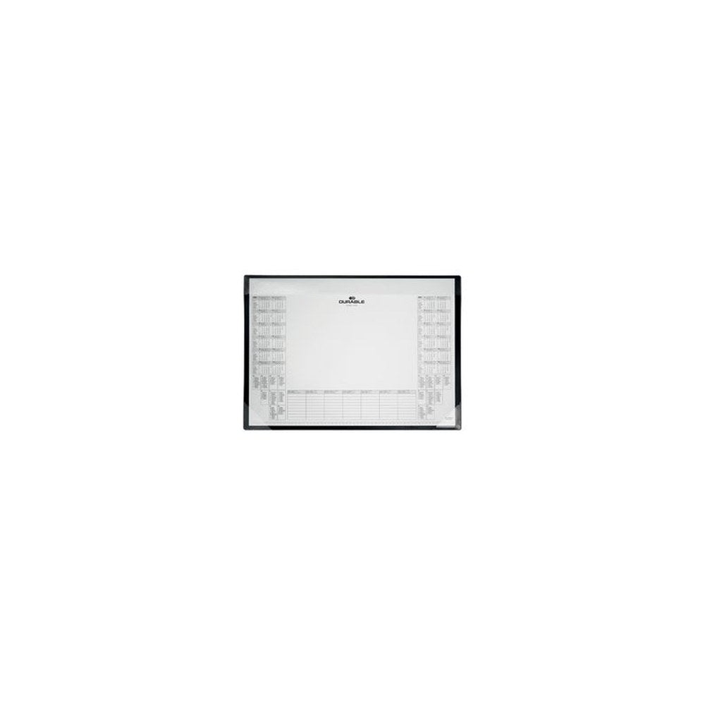 DURABLE Sous-main avec bloc calendrier, PP, noir