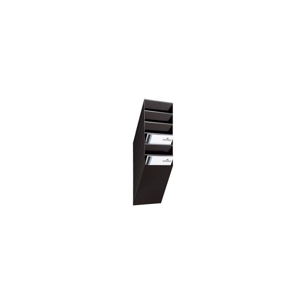 DURABLE Set porte-brochures mural "FLEXIBOXX 6", A4, noir