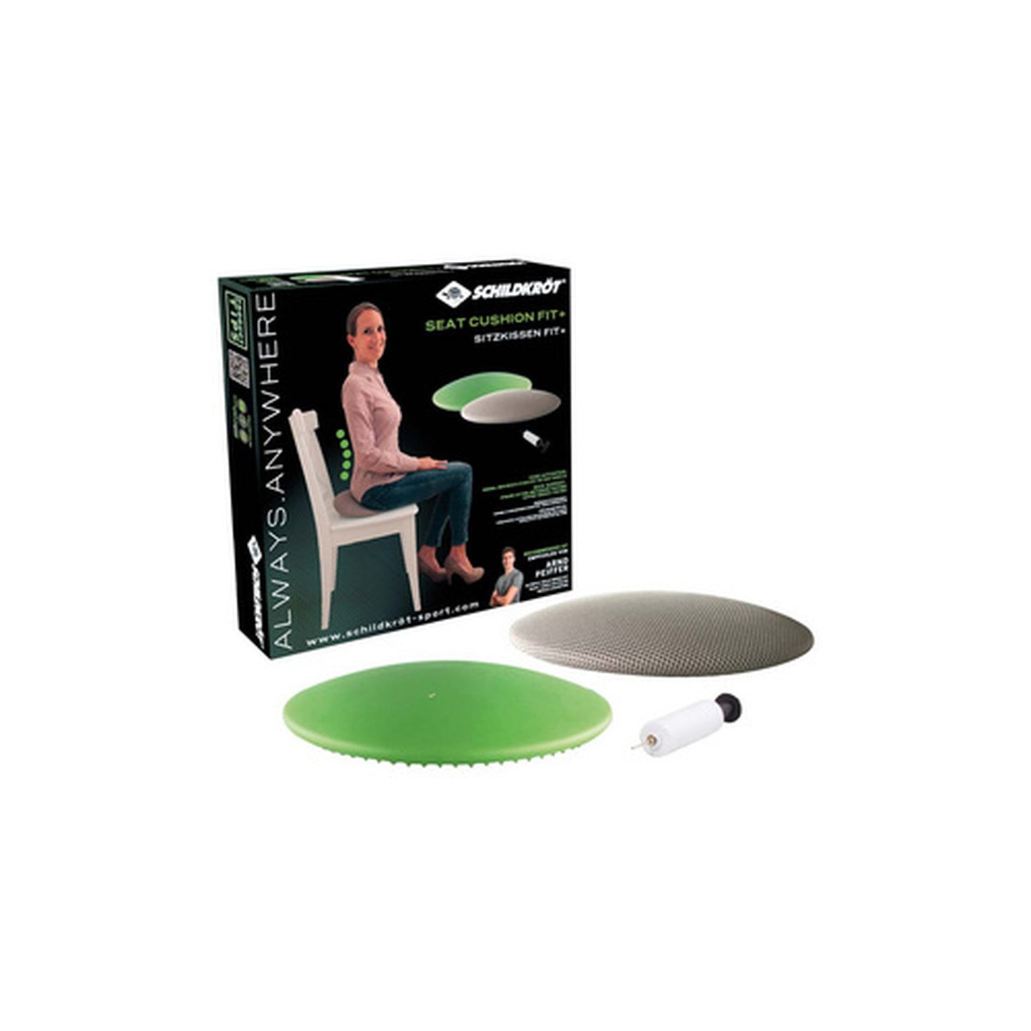 SCHILDKRÖT Coussin de soutien dorsal Seat Cushion Fit+, rond