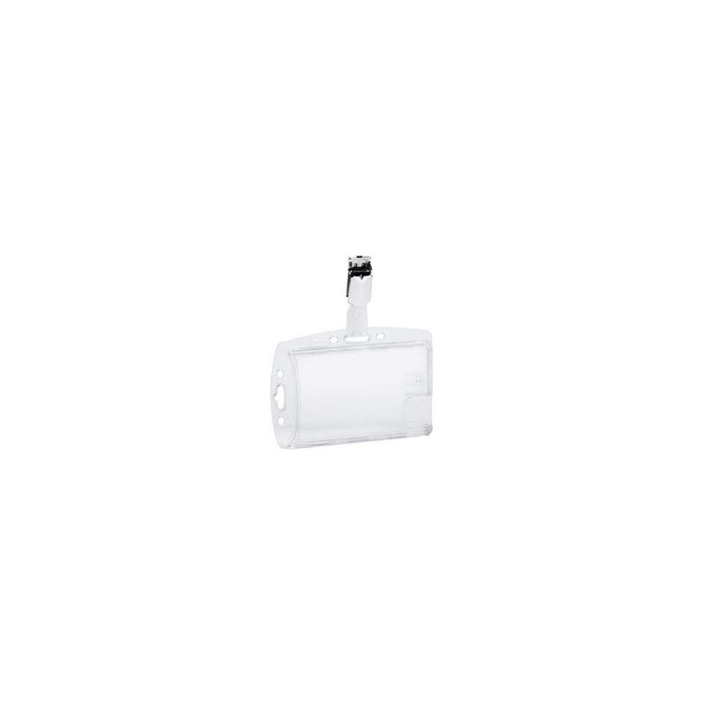 DURABLE Porte-badges avec clip DOPPELBOX, transparent