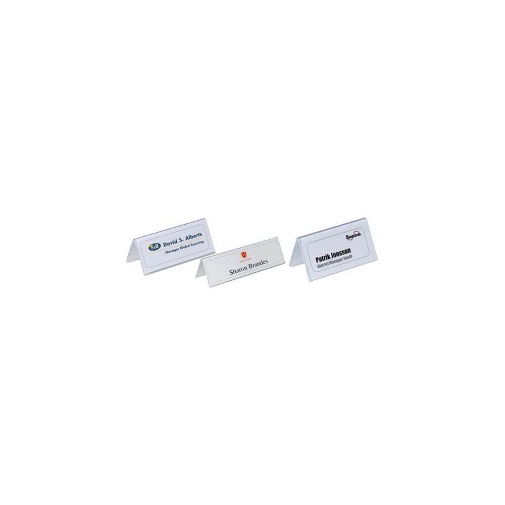 DURABLE Chevalet porte-nom, en forme de toit, en plastique