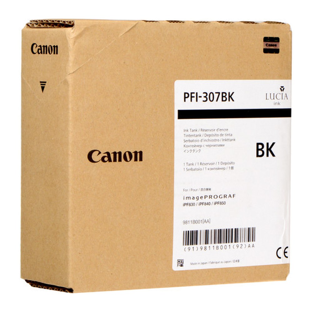 Cartouche d'origine Canon 9811B001 / PFI-307 BK - noire