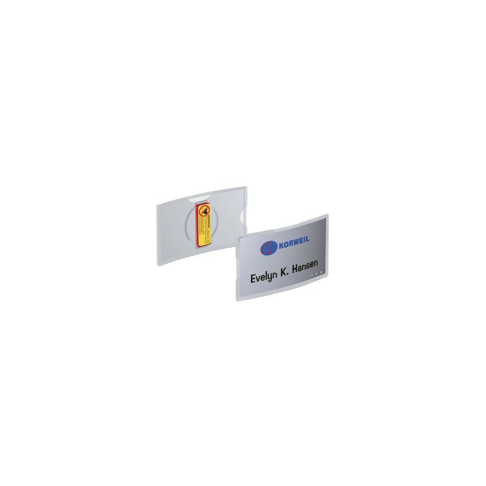 DURABLE Badge KONVEX, avec aimant, 75 x 40 mm