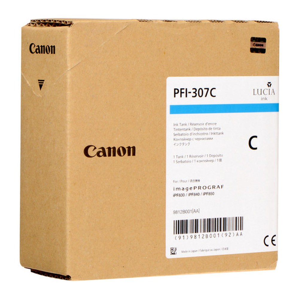 Cartouche d'origine Canon 9812B001 / PFI-307 C - cyan