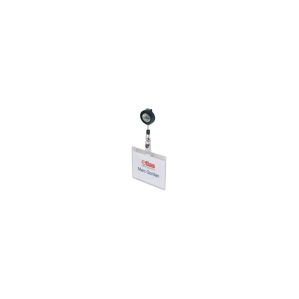 DURABLE Badge avec enrouleur, 90 x 60 mm