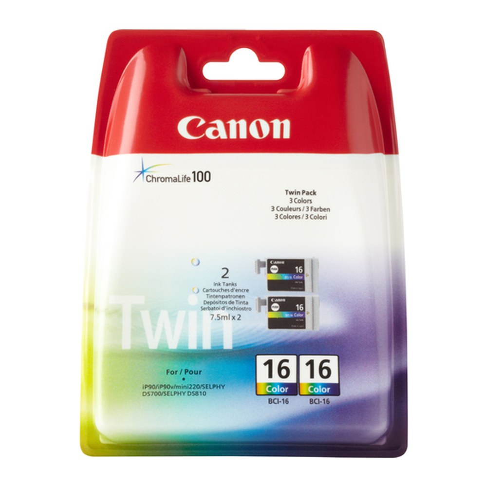 Cartouche d'origine Canon 9818A002 / BCI-16 C - multicouleur - pack de 2