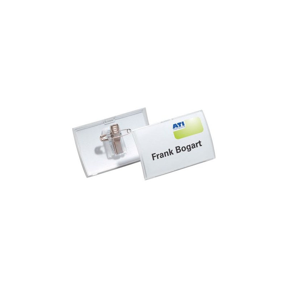 DURABLE Porte-badge Click Fold, avec pince combi, 75 x 40 mm