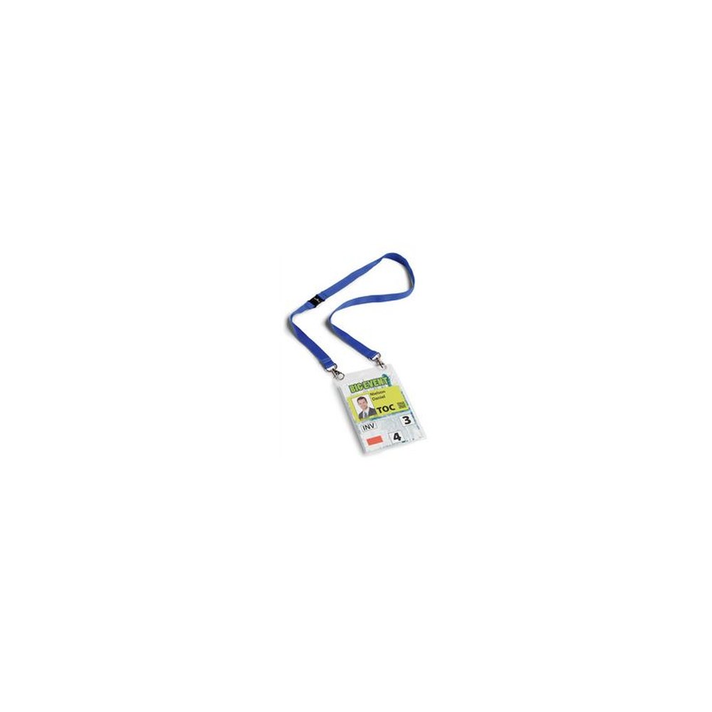DURABLE Badge évènementiel, avec ruban en tissu, A6