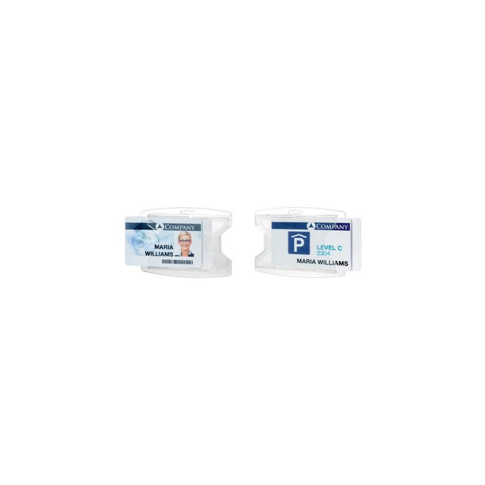 DURABLE Porte-badge "reXycle", pour 2 badges, transparent