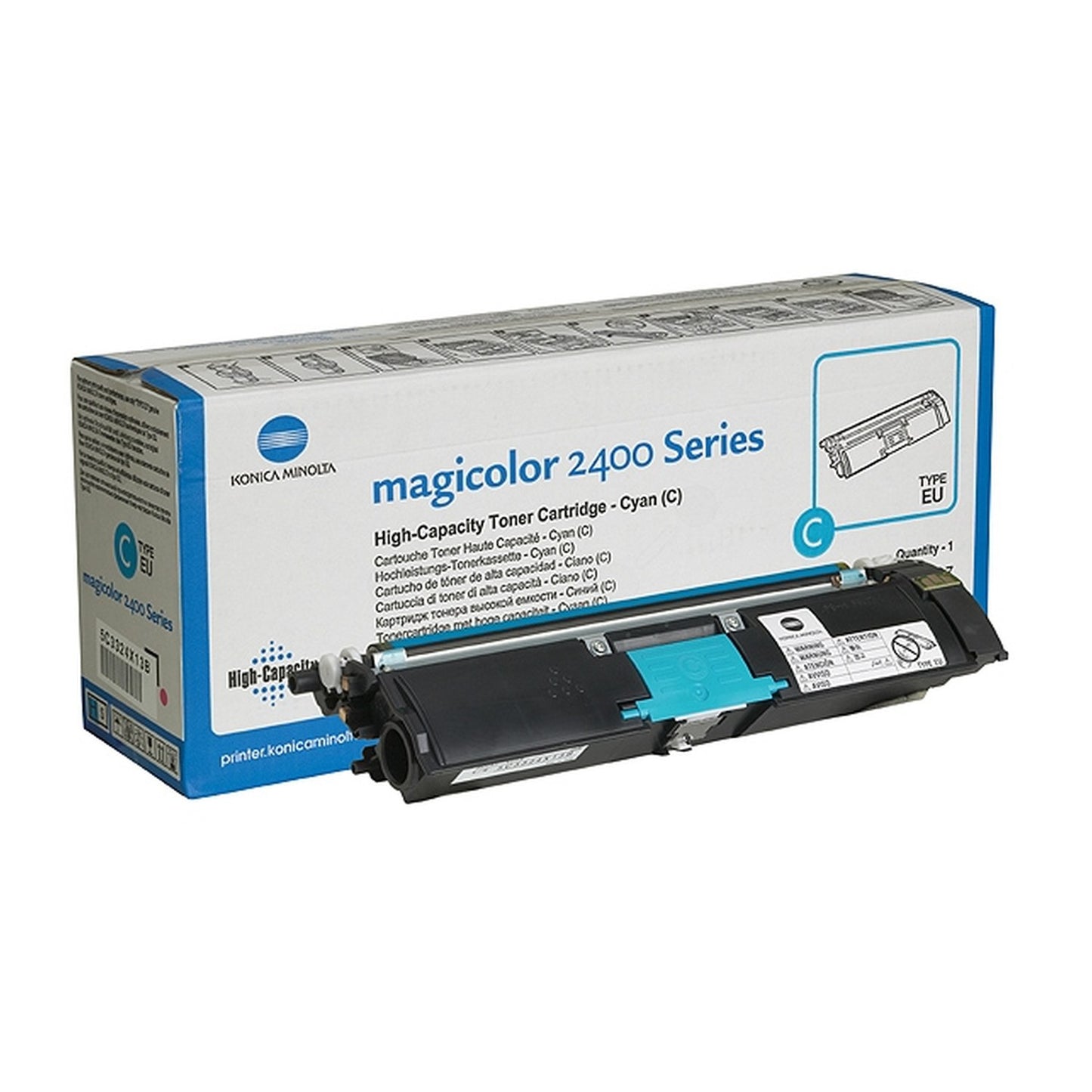 Toner d'origine Konica Minolta A00W332 / 171-0589-007 - cyan