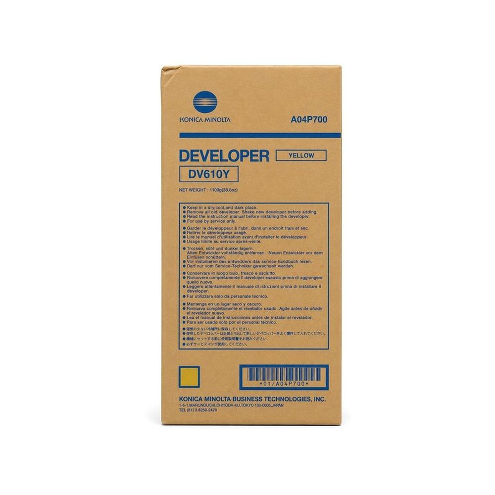 Développeur d'origine Konica Minolta A04P700 / DV-610 Y - jaune