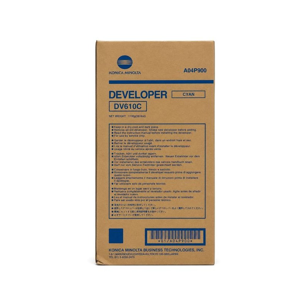 Développeur d'origine Konica Minolta A04P900 / DV-610 C - cyan