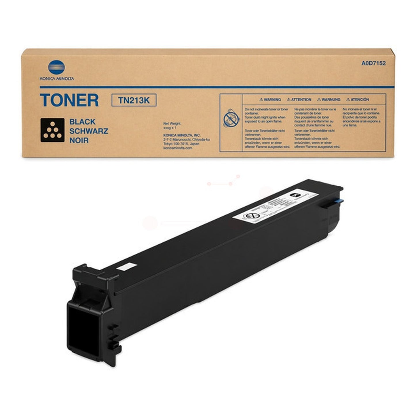 Toner d'origine Konica Minolta A0D7152 / TN-213 K - noir